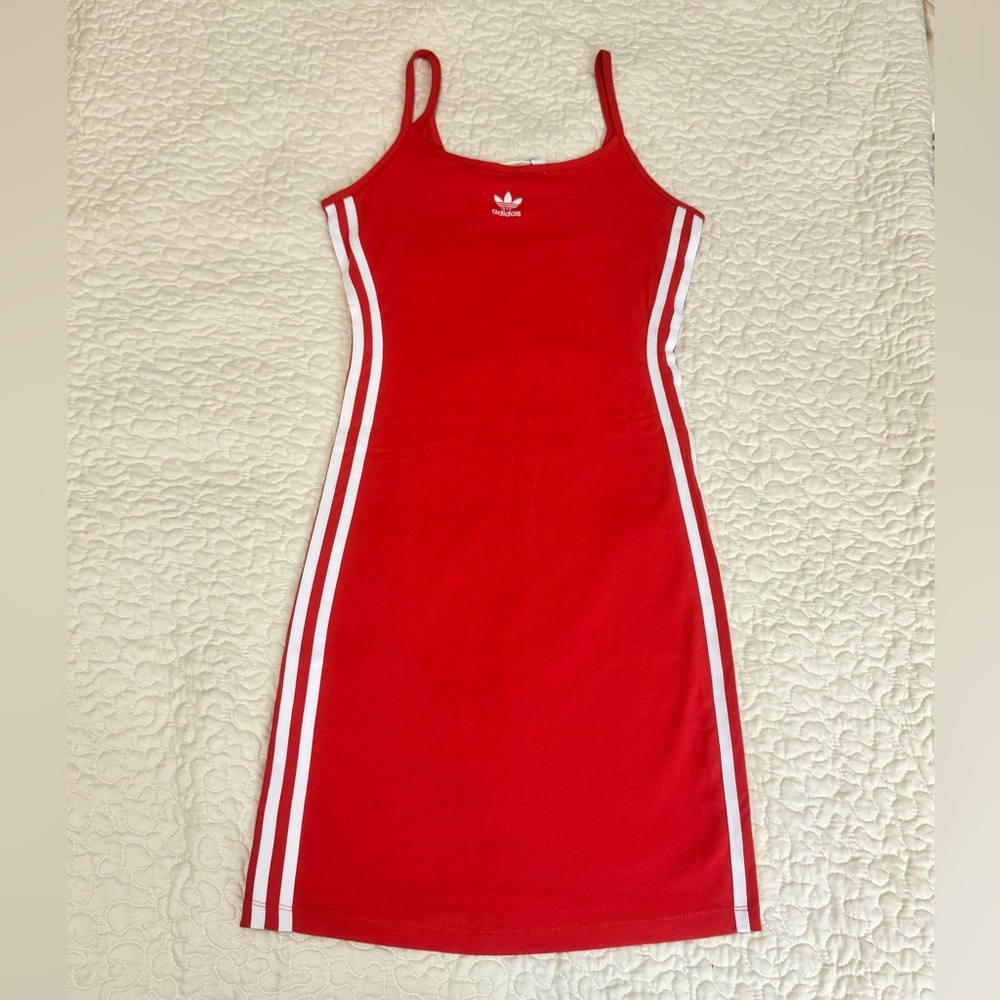ADIDAS Originals Women Classic Tight Summer Red Dress size XS